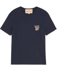 Valentino Garavani - Vg-Patch Cotton T-Shirt - Lyst