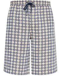 Amiri - Geometric-Pattern Drawstring Shorts - Lyst