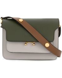 Marni Kleine Trunk Schoudertas - Groen