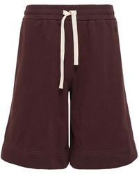 Jil Sander - Drawstring Patch-Pocket Track Shorts - Lyst