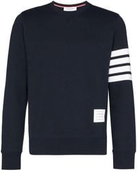 Thom Browne - Pullover Sweatshirt With Engineered 4-bar Stripe - Lyst