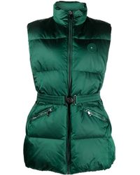 Tommy Hilfiger - Gefütterte Weste Mit Logo-Patch - Lyst