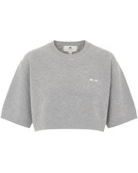 Elisabetta Franchi - Wool And Cashmere Top - Lyst