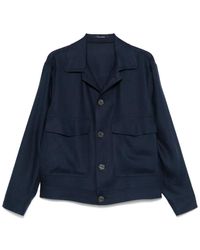 Tagliatore - リネン シャツジャケット - Lyst