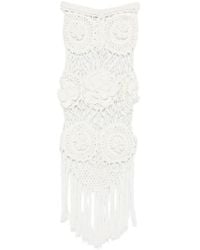 GIUSEPPE DI MORABITO - Gehaakte Midi-Rok Met Bloemen - Lyst