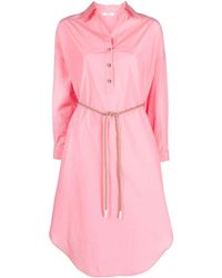 Peserico - Belted Shirt Dress - Lyst