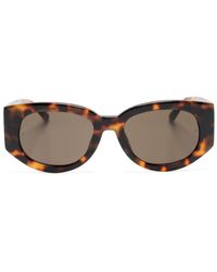 Linda Farrow - Debbie Oval-frame Sunglasses - Lyst
