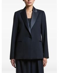Peserico - Satin-Lapel Single-Breasted Blazer - Lyst