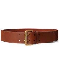 Ralph Lauren Collection - Logo-engraved Leather Belt - Lyst