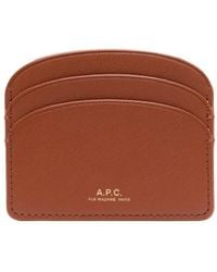 A.P.C. - Demi-lune Leather Cardholder - Lyst