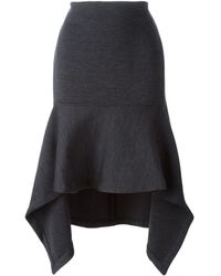 Marni Asymmetrischer Midirock - Grau