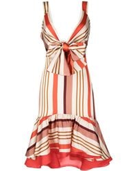 Silvia Tcherassi - Arbore Striped Midi Dress - Lyst