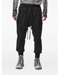 Thom Krom - Drop-Crotch Drawstring-Waist Track Pants - Lyst