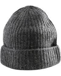 AURALEE - Ribbed-Knit Beanie Hat - Lyst