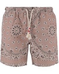 Mc2 Saint Barth - Bandana-Print Swim Shorts - Lyst