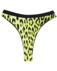 Roberto Cavalli - Leopard-Print Bikini Bottoms - Lyst