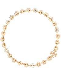 Tory Burch - Forget Me Not Interlocking Necklace - Lyst