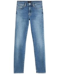 7 For All Mankind - Roxanne Logo-Patch Jeans - Lyst