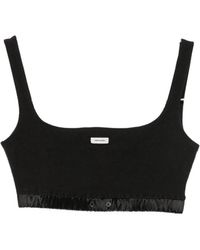 Entire studios - Logo-Patch Cropped Top - Lyst