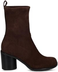 Pons Quintana - Suede Block-Heel Ankle Boots - Lyst
