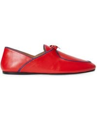 Polo Ralph Lauren - Bow-Detail Calf Leather Loafers - Lyst