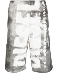 DIESEL - Pantalones cortos de deporte P-Marshy con logo - Lyst