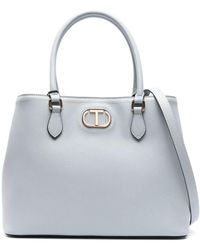 Twin Set - Oval T Faux-leather Tote Bag - Lyst