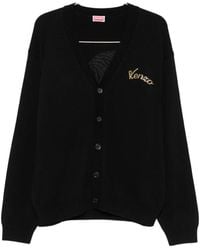 KENZO - Beaded Tiger-Motif Cardigan - Lyst