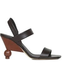 Weekend by Maxmara - Square-Toe Heeled Sandals - Lyst