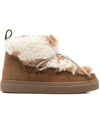 Inuikii - Bottines Teddy À Finitions En Peau Lainée - Lyst