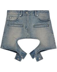 Courreges - Chic Denim Mini Skirt For - Lyst