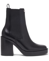 Maje - Heeled Leather Chelsea Boots - Lyst
