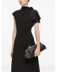 Nissa - A-Line Crepe Midi Dress - Lyst