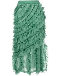 Ulla Johnson - Sarafina Midi-Rok Met Ruches - Lyst