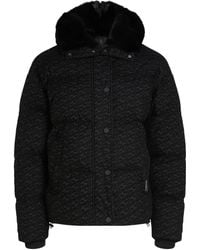 Karl Lagerfeld - Logo-Pattern Puffer Jacket - Lyst