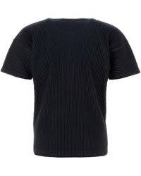 Homme Plissé Issey Miyake Overflow T-Shirt in Brown for Men | Lyst