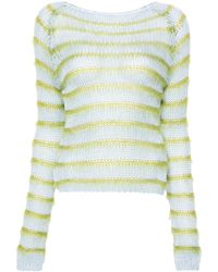 Marni - Striped Open-knit Jumper - Lyst