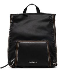 Desigual - Medium Contrast-Stitch Braided-Trim Backpack - Lyst