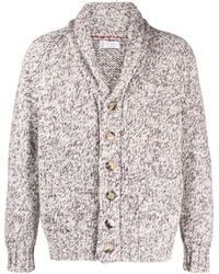 Brunello Cucinelli - Double-breasted Wool-blend Cardigan - Lyst