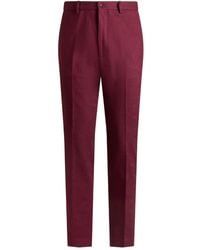 Etro - Patterned-Jacquard Straight-Leg Trousers - Lyst