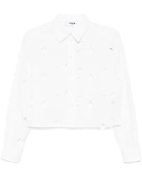 MSGM - Camisa de algodón - Lyst