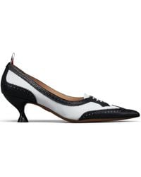 Thom Browne - Pebble Grain Wingtip Pumps 50Mm - Lyst