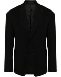 Lanvin - Blazer Con Botones Y Hombreras - Lyst