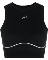 Off-White c/o Virgil Abloh - Off- Logo Seamless Bra - Lyst