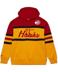 Mitchell & Ness - X Atlanta Hawks Head Coach Striped Hoodie - Lyst