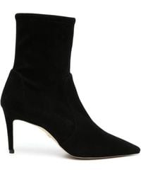 Stuart Weitzman - 80Mm Suede Ankle Boots - Lyst