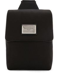 Dolce & Gabbana - Backpack With Logo Plaque - Lyst