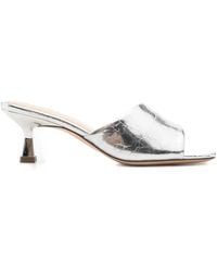 Sandro - Mules Aus Leder 60Mm - Lyst