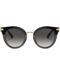 Dolce & Gabbana - Round-Frame Gradient-Tinted Sunglasses - Lyst