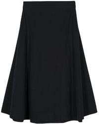 Studio Nicholson - Cotton Flared Midi Skirt - Lyst